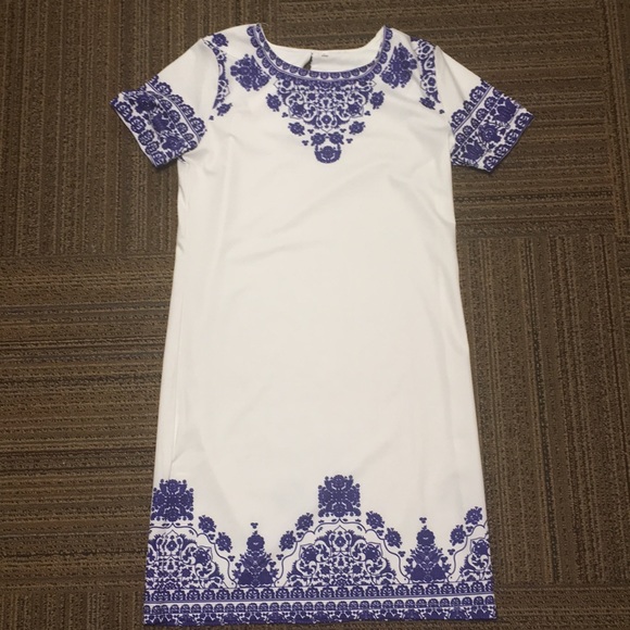 Never been worn White and Blue Dress! - Picture 1 of 1